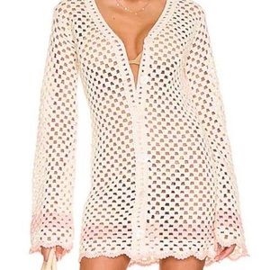 Revolve LPA Lanita Crochet Mini Dress